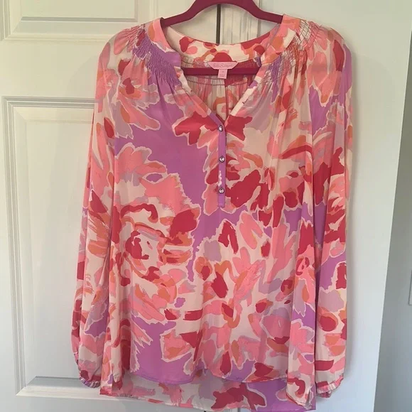 Lilly Pulitzer Elsa silk top - Picture 1 of 4